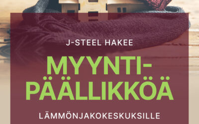 Myyntipäällikkö, lämmönjakokeskukset | J-Steel Oy